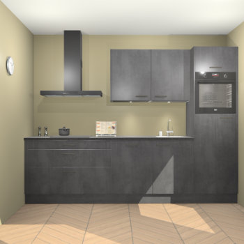 Beton Zwarte keuken Havana 101297