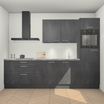 Beton Zwarte keuken Havana 101324