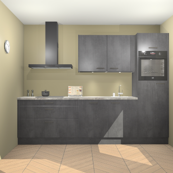 Beton Zwarte keuken Havana 101328