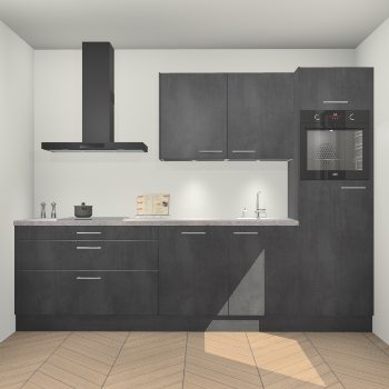 Beton Zwarte keuken Havana 101330