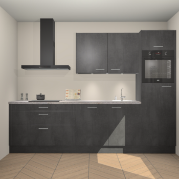 Beton Zwarte keuken Havana 101331