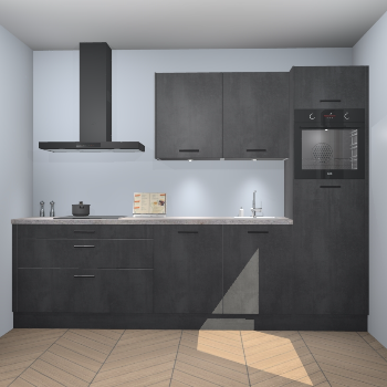 Beton Zwarte keuken Havana 101333