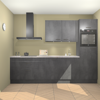 Beton Zwarte keuken Havana 101334