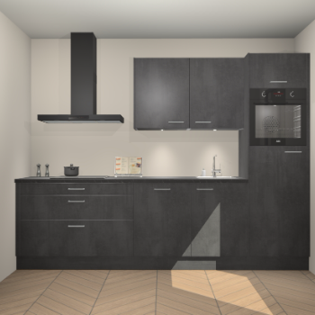 Beton Zwarte keuken Havana 101354