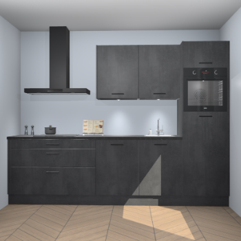 Beton Zwarte keuken Havana 101356