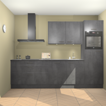 Beton Zwarte keuken Havana 101357