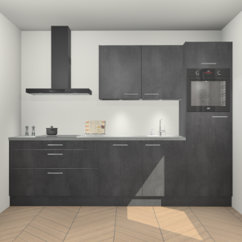 Beton Zwarte keuken Havana 101251