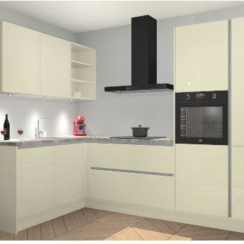 Magnolia Hoogglans greeploze keuken Cognac 99973