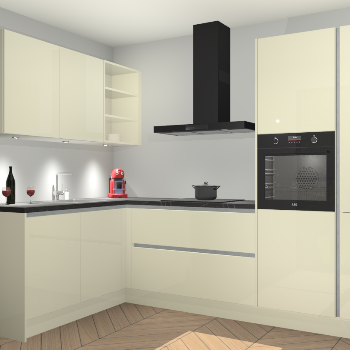 Magnolia Hoogglans greeploze keuken Cognac 99989