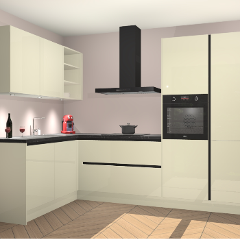 Magnolia Hoogglans greeploze keuken Cognac 101346