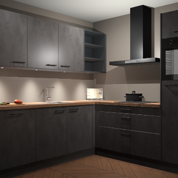 Beton Antraciet keuken Luanda 27596