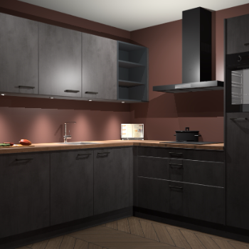 Beton Antraciet keuken Luanda 27597