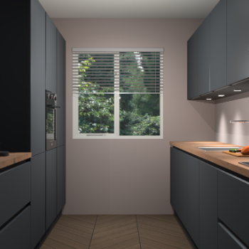 Onyxgrijze greeploze keuken Siena 98673