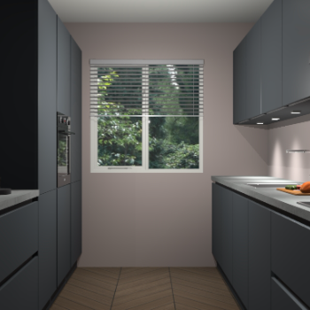 Onyxgrijze greeploze keuken Siena 98692