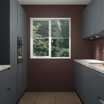 Onyxgrijze greeploze keuken Siena 98724