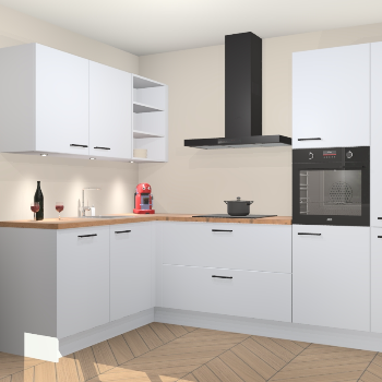 Sneeuwwitte keuken Cognac 99926