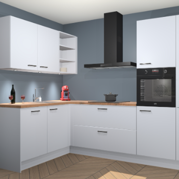 Sneeuwwitte keuken Cognac 99927