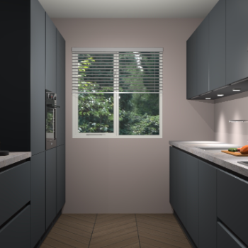 Onyxgrijze greeploze keuken Siena 98747