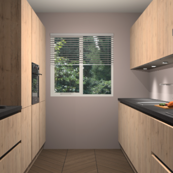 Madera Natuur greeploze keuken Siena 98802