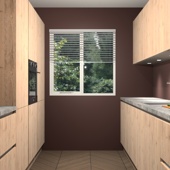 Madera Natuur greeploze keuken Siena 98814