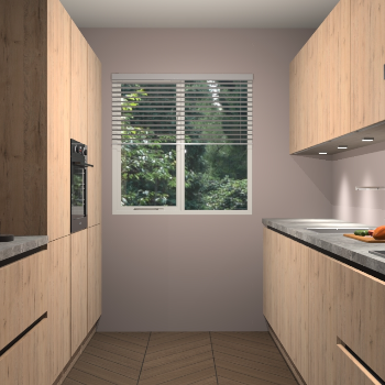 Madera Natuur greeploze keuken Siena 98817