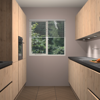 Madera Natuur greeploze keuken Siena 98850