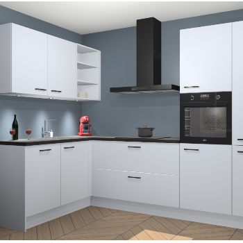 Sneeuwwitte keuken Cognac 100067