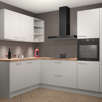 Zijdegrijze keuken Cognac 100051