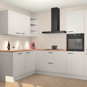 Zijdegrijze keuken Cognac 100054