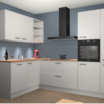 Zijdegrijze keuken Cognac 100055