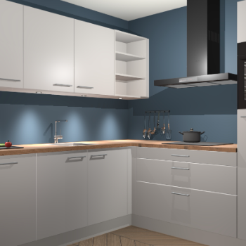 Zijdegrijze keuken Luanda 101146