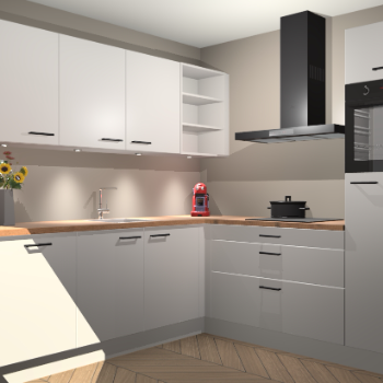 Zijdegrijze keuken Luanda 101149