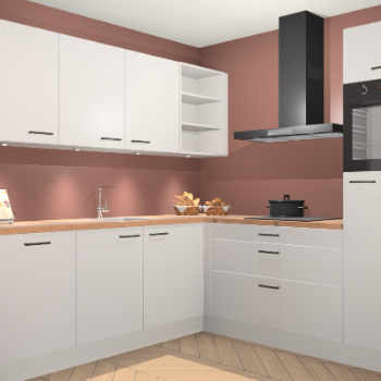 Zijdegrijze keuken Luanda 101150