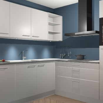 Zijdegrijze keuken Luanda 101260