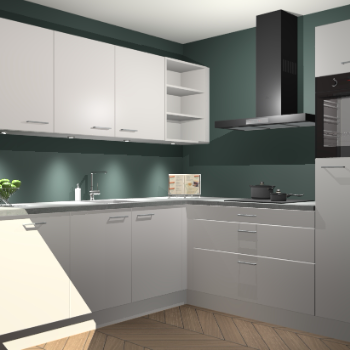 Zijdegrijze keuken Luanda 101262