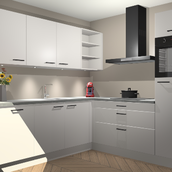 Zijdegrijze keuken Luanda 101265