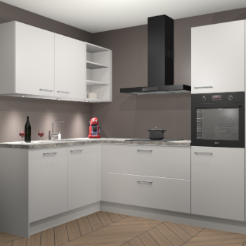 Zijdegrijze keuken Cognac 100324