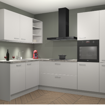 Zijdegrijze keuken Cognac 100325