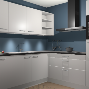 Zijdegrijze keuken Luanda 101267