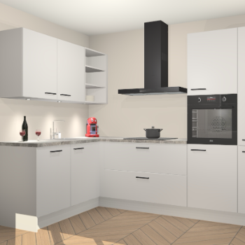 Zijdegrijze keuken Cognac 100327