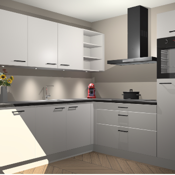 Zijdegrijze keuken Luanda 101270