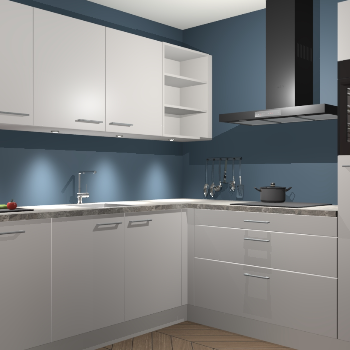 Zijdegrijze keuken Luanda 101273