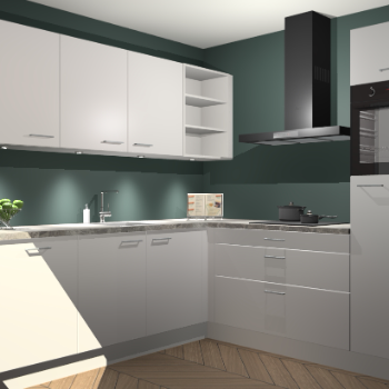 Zijdegrijze keuken Luanda 101274