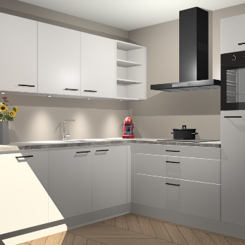 Zijdegrijze keuken Luanda 101276