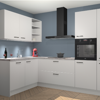 Zijdegrijze keuken Cognac 100334