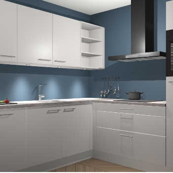 Zijdegrijze keuken Luanda 101279