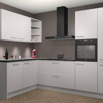 Zijdegrijze keuken Cognac 100336