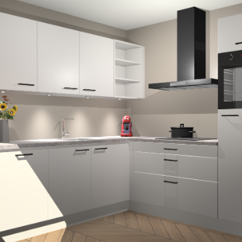 Zijdegrijze keuken Luanda 101282