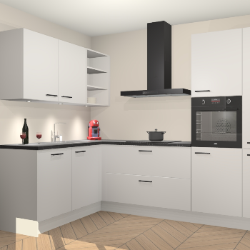 Zijdegrijze keuken Cognac 100339