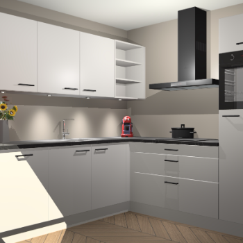 Zijdegrijze keuken Luanda 101290